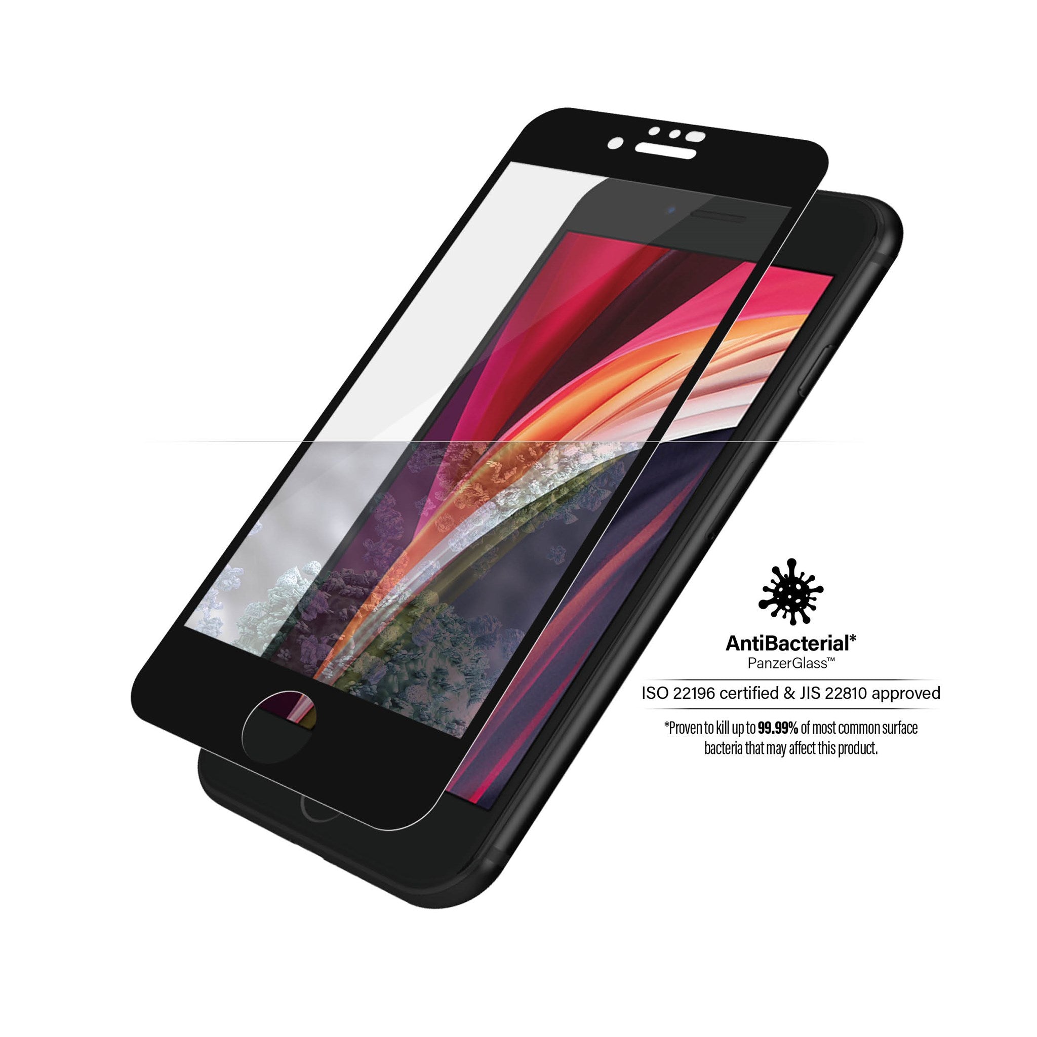 PanzerGlass® Displayschutzglas iPhone 8 | 7 | 6s | 6 | SE 2020 | Edge-to-Edge